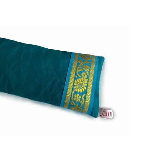 Yoga United 100% Cotton Lavender and Linseed Eye Pillow for Yoga, Relaxation, Meditation, Travel and Gift or Tired Eyes, and Headaches - Ocean Green — view 6
