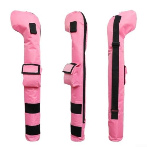 Kids Golf Bag, Portable Golf Club Bags For Child Clubs 26-30 Inch, Quality Nylon Storage Case With Side Pocket For Travel, Blue Orange Red Pink(Blue) — view 5