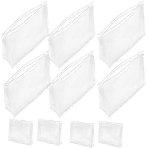 10pcs Travel Toiletry Bag PVC Cosmetic Bag for Camping Fitness Use