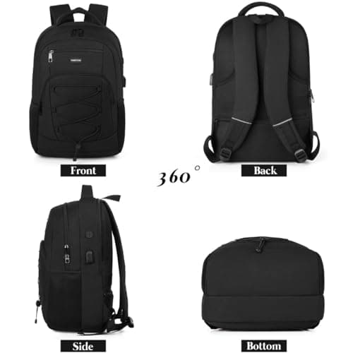 School Backpack for Men and Women,College Bookbag Teens Adults Laptop Backpack Schoolbag with for Students Work Business Office — view 6