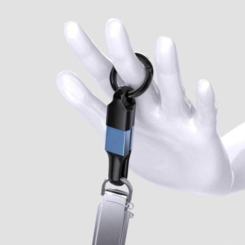 SAMERIO Keychain Charger USB to iOS Short Charging Cable Portable Travel Fast Charging Cord — view 4