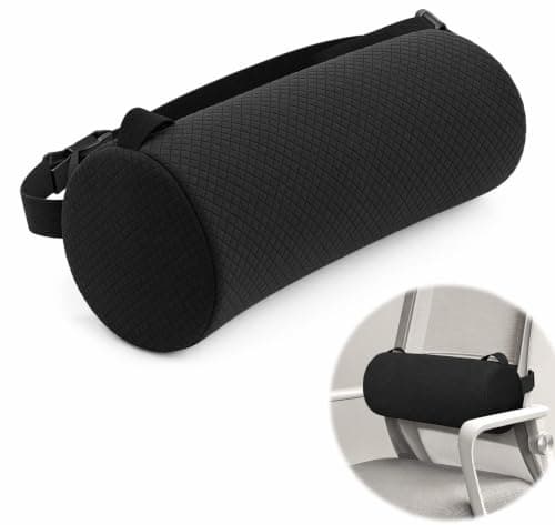 Lumbar Roll Pillow, 11 Inch Memory Foam Cylindrical Support Cushion