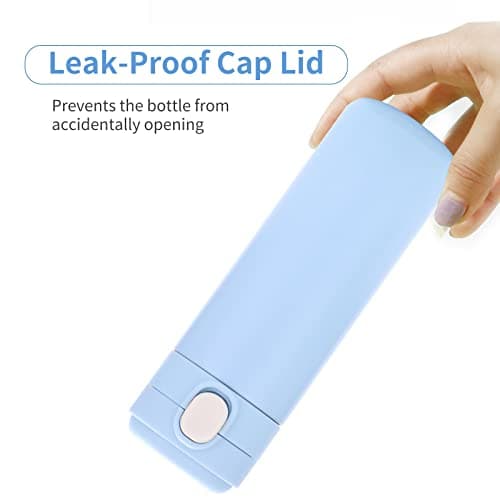Vacuum Insulated Stainless Steel Water Bottle Leak Proof Portable with One Button Large Opening for Travel Outdoor Gym Fitness — view 4