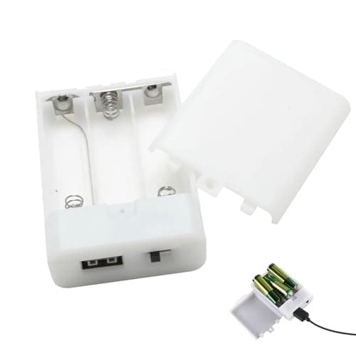 3 X AA USB Battery Pack For LED Lights, 4.5 V Case With On/Off Switch