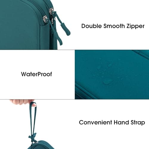 Arae Travel Essentials Electronic Organizer Double Layer - Dark Green, S — view 4