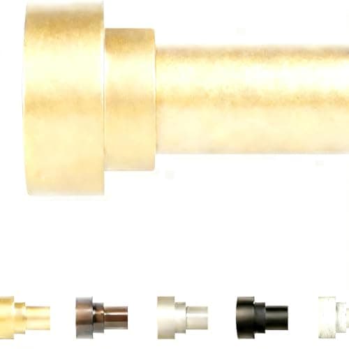 TUXCAXI Nordic Curtain Rod Set Single Double Pole,gold,其他
