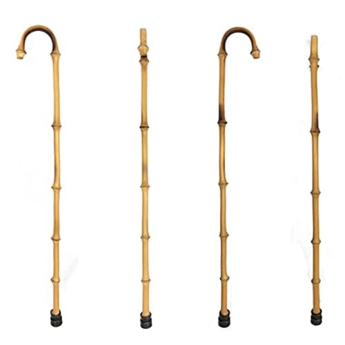 AMOCHO Bamboo Wood Walking Stick for Men and Women，80cm/31in, 85cm/33in, 90cm/35in，Walking Cane for Seniors，canes for Fathers Mothers (Size : 90cm/35in), Onecolor — view 5
