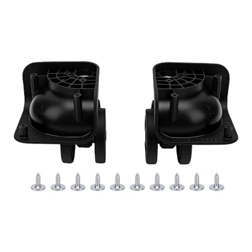 Alomejor Suitcase Replacement Caster Wheels, Dual Roller ABS Set — view 6