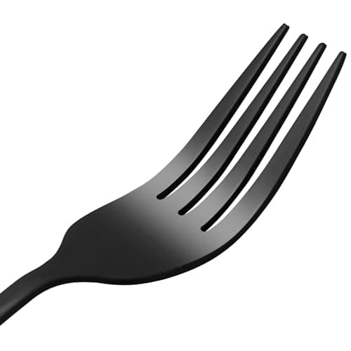 VANRA Portable Travel Utensils Set with Case 4-Piece Stainless Steel Camping Cutlery Set Reusable Silverware Set for Work Fork Spoon Knife Chopstick for Lunch Box School Picnic (Black) — view 4