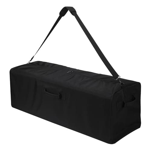 ZZY 150L Extra Large Duffle Bag Lightweight - 42 Inch Oversized Holdall, Long Equipment Storage Bag for Travel, Outdoor, Camping, Sport (Black)