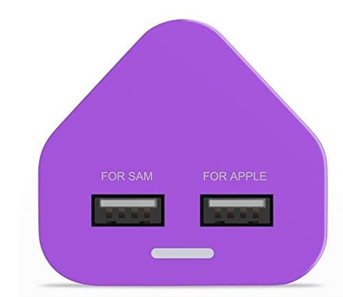 USB Plug Charger, Multi Port USB Charger Plug Adapter 2.1A Compatible with Nokia/Fire Tablet/Huaweii/iOSiPad/Kindle/Smart Watches/Motorola/Airpods/Samsung/iOSiPhone/HTC — view 2