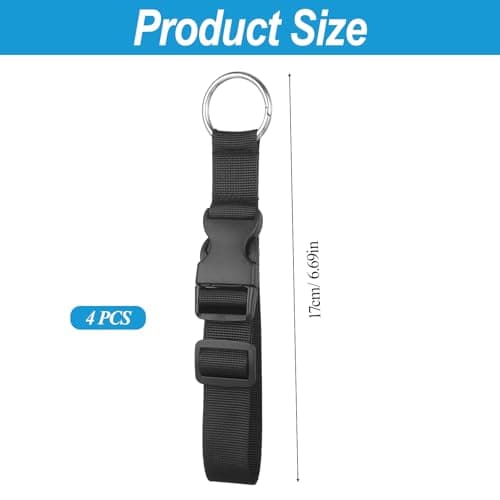 4 Pcs Add a Bag Luggage Straps for Suitcases Jacket Gripper Strap — view 2