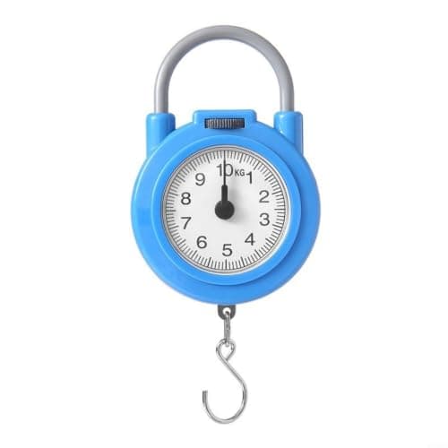 Portable Spring for Scale with Iron Hook, for Compact Kitchen Food for Scale for Baking and Weighing Ingredients, Handheld Luggage for Scale, Yellow(Blue)