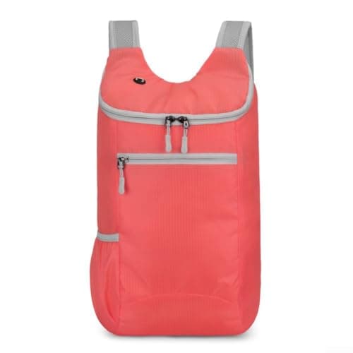 Todikaper Foldable Hiking Backpack 14L Waterproof Lightweight(Pink)