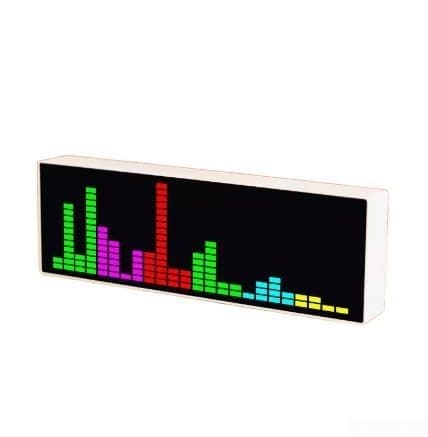 Audio for SPECTRUM Analyzer - 384 LED 5V-Colorful LED Music for SPECTRUM Electronic Clock - Voice Controlled - Rhythm Light Digital Graphic Equalizer - Equalizer(Black) — view 5