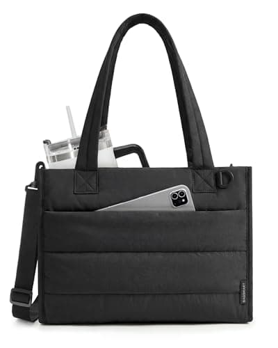 bagsmart Laptop Tote Bag for Women, Lightweight 14" Crossbody Tote