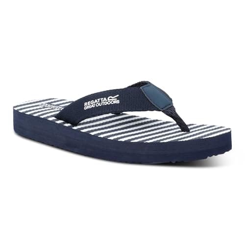 Regatta Women's Catarina Flip Flops Sandals with Underfoot Cushioning Lightweight - Perfect for Outdoors, Walking & Camping Blue — view 4