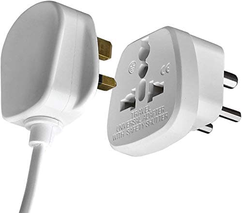 Gadgets Hut UK - 2 x UK to India Travel Adapter Type D | British 3-Pin to Indian Socket Converter | Travel Adapter for India, Nepal & Sri Lanka, Bangladesh and more (Pack of 2) — view 4