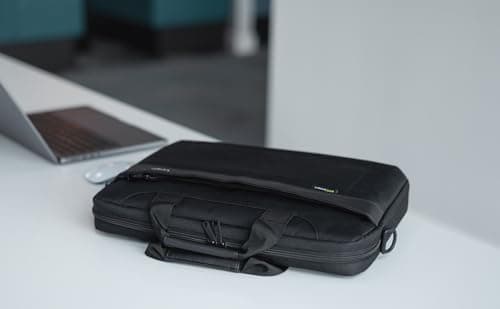 Targus GeoLite Advanced Laptop Briefcase – 16” & 17.3” Sizes – Lightweight, Durable & Water-Resistant Topload Case with Adjustable/Removable Shoulder Strap – Black — view 4