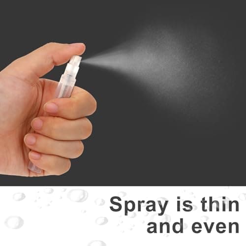 Yuomeaz 20PCS Mini Spray Bottle, 5ML Plastic Atomiser Spray Bottle, Refillable Portable Travel Perfume Sample Bottles for Fine Mist Essential Oil (Clear) — view 6