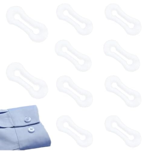 YNGSWIO 10Pcs Cufflink Adapters, for Men Shirt Suit Invisible Cufflinks
