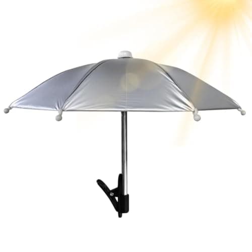 Phone Umbrella - Adjustable Clip On UV Protection Sun Shade | Anti Glare Sm
