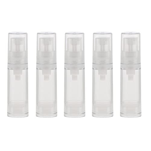 5pcs Airless Pump Bottles for Toiletries, Perfect for Travel. Minimize Waste, Preserve Active Ingredients. 5ml-15ml Sizes. for Skincare, Travel Enth - 5ml