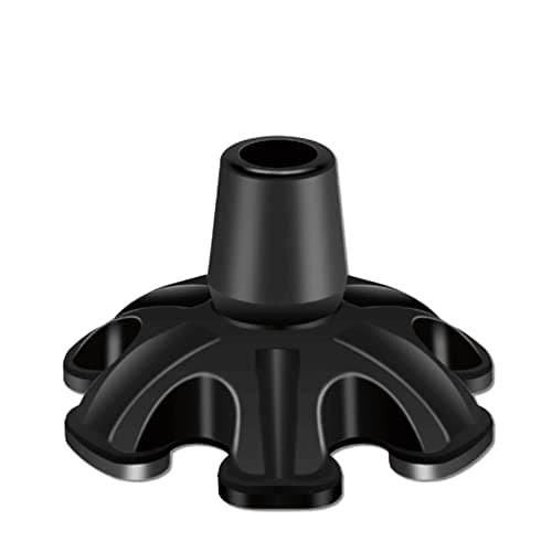 Walking Cane Tip, Silicone 6 Pillar Design Strong Stability Prevent Slipping 22mm Walking Sticks Foot Pad for Elderly