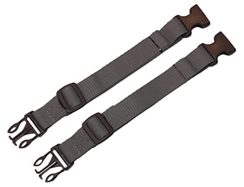 25mm Webbing Strap with Quick Release and Length-Adjusting Buckles (Pack of Two) (grey, 60cm) — view 3