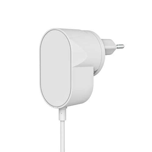 Yale - AC Power Adapter - EU & UK Power Modules - Continuous Power Supply - 8m cable - Spade Connectors - Power from Indoor Socket - Compatible with Yale Smart Video Doorbell