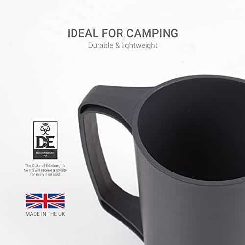 Lifeventure Ellipse Reusable Mug for Camping, Travel & Outdoor - Graphite (Pack of 2) — view 5