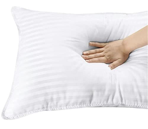 R&G Shredded Memory Foam Stripe Pillows Pack of 3, Hypoallergenic Bed Pillows for Neck Pain Non-allergenic & Anti dust mite Pillow - Size 48x74cm — view 3