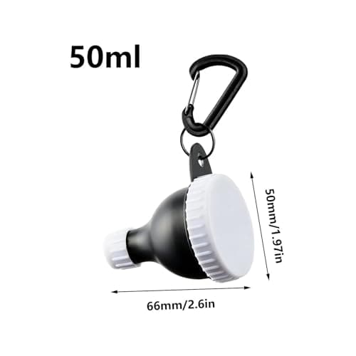Travel Protein Powder Container,50ml Clear Spill-Proof - Protein Funnel | for Women Men Adults Fitness Workout Bodybuilding Home Kitchen Pantry — view 5