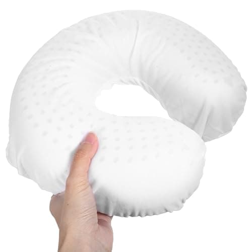 KONTONTY U Shaped Neck Pillow White for Cervical Support Natural Latex — view 4