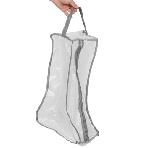 2pcs PVC Shoe Cover Bag for Sneakers and Shoes, White — view 4