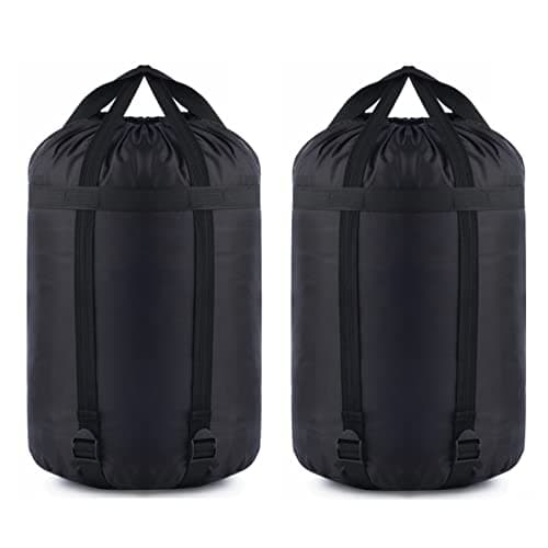 MOOCY Compression Stuff Sack, 12L/45L Sleeping Bag Cover Sack Sleeping Bags Storage Stuff Sack Organizer - Great Sleeping Bags Clothes Camping Hiking Backpacking