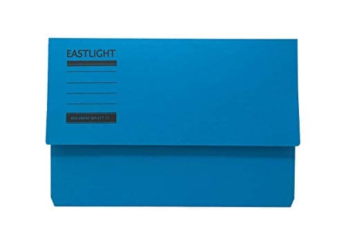 Eastlight Document Wallet (Pack 10) Assorted Colours 100% Recycled Paper 275gsm Manilla — view 3