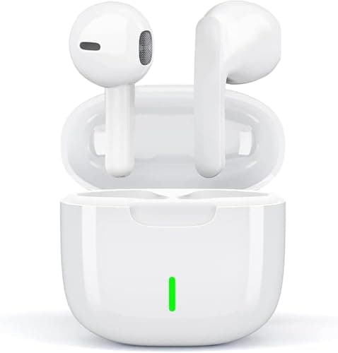 Wireless Earbuds, Bluetooth 5.3 Headphones In Ear with ENC Noise Cancelling Deep Bass Mic, 50H Bluetooth Earphones, Ear Buds Headphones IP8 Waterproof Touch Control for iPhone/Android/Samsung