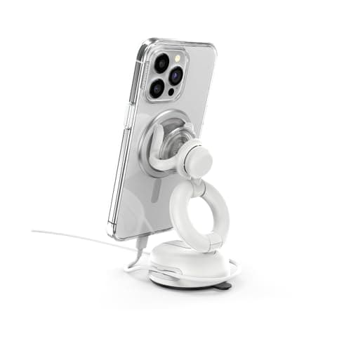 PopSockets: PopMount 2 Car Dash - Windshield and Desktop Handsfree Mount and Support for Smartphones and Tablets - White — view 2