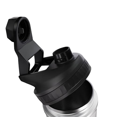 VOLTRX ChillMix Shaker Bottle Insulated Stainless Steel - USB C Rechargeable Electric Protein Shake Mixer, Shaker Cups for Protein Shakes and Meal Replacement, Chrome Steel, 16 oz — view 3