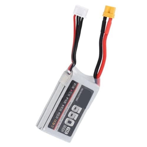 Dilwe RC Lipo Battery RC Battery Lipo Stable 75C 550mah for 550mah XT30 Plug for Remote & App Controlled Vehicle Batteries (3S — view 4