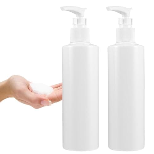 6 Pack 250ml Plastic Pump Dispenser Lotion Bottle White — view 5