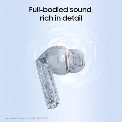Samsung Galaxy Buds3 FE, Wireless Earbuds, Blade Design, Balanced Sound, 360 Audio, Active Noise Cancelling & Clear Call, Gemini AI Headphones, Black, 3 Year Extended Warranty (UK Version) — view 4