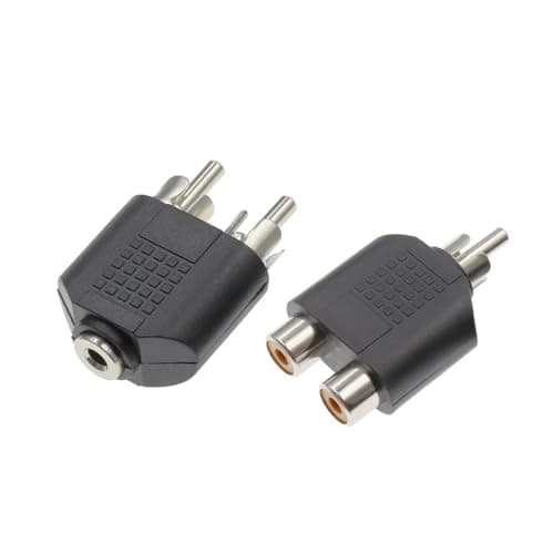 1PCS Female Socket Turn 3.5MM Stereo Plug Audio Adapter 6.3MM Stereo Plug To Socket 2 In 1 Stereo Connector(Lavender) — view 3