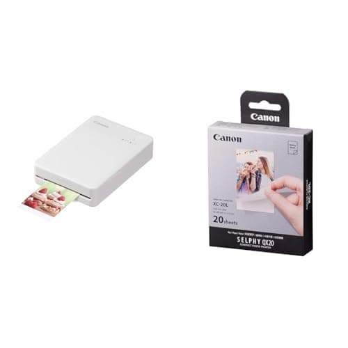 Selphy QX20 White + XC-20L vol 20 Colour Ink/Label Set