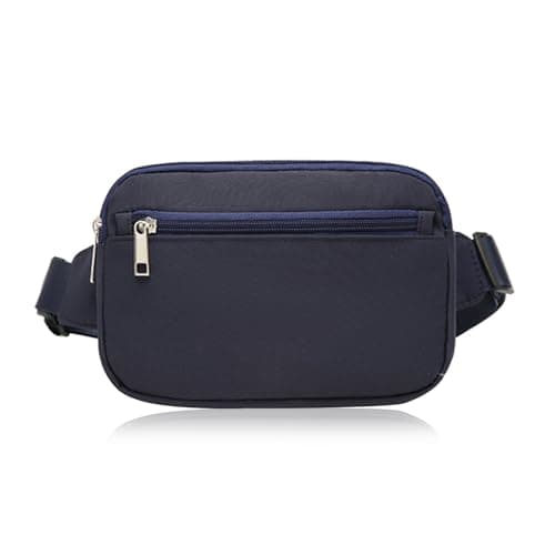 Bumbag Large Fanny Pack Fanny Pack with Adjustable Straps Bum Bags Men Women Crossbody Chest Bag with Multi Pockets Running Belt Bag for Outdoors Workout Hiking Gifts for Men Women (Navy)
