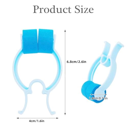 KAEGOUSY 6 Pcs Nose Stop Clips Plastic Foam Nose Clips Nose Bleed Stopper Nasal Clip for Accidental or Emergency Condition — view 4