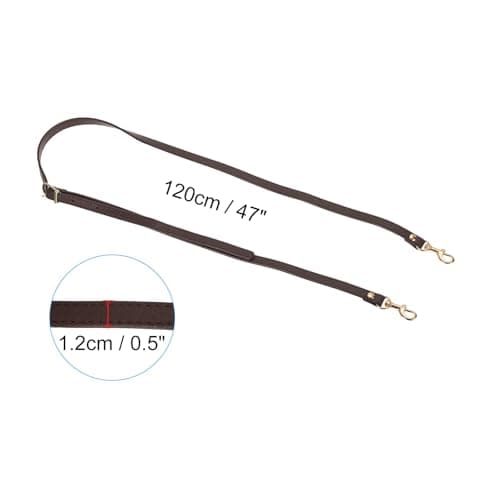 PATIKIL Faux Leather Purse Strap Replacement,47 Inch, Drak Brown — view 2