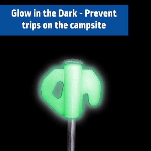 Blue Diamond Glow in the Dark Tent Pegs Pack of 20 for Tents & Awnings — view 5