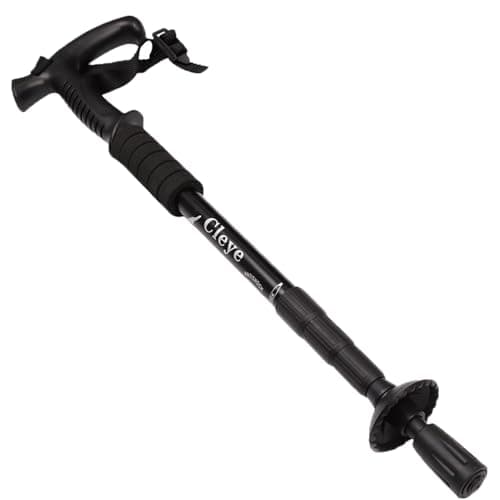 Trekking Pole Telescopic Anti-shock Hiking Pole Lightweight Aluminum Alloy Walking Pole-Stick for Walking Snow Mountain Climbing Outdoor Climbing Backpacking